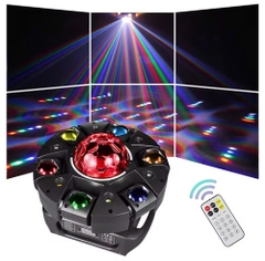 Đèn moving 6 cánh 10 mắt di chuyển RGBW LED LCC-M610 di chuyển đầu ánh sáng với DMX512