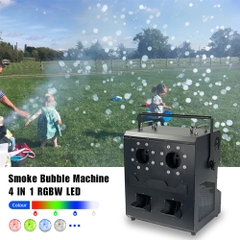 Máy bong bóng phun sương tạo khói LED RGB DMX 2 đầu 1500W LCC-YPJ02