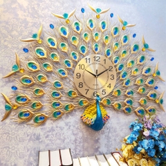 Đồng Hồ Trang Trí Chim Công Nghệ Thuật LCC06 (100cmx70cm)