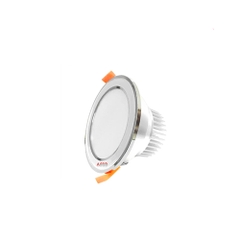 Đèn LED Âm Trần 5W 3 Màu Asia Mặt Bạc Viền Bạc MBB5