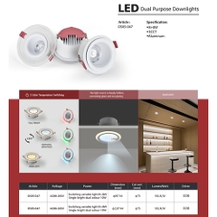 Đèn LED chiếu điểm hai mục đích OS05-047