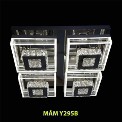 Đèn mâm pha lê vuông LCCY295B-6