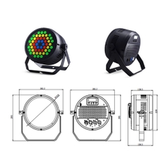 Đèn sân khấu LCC Lighting LCC-N54Q 54 bóng 4 trong 1 Par Light