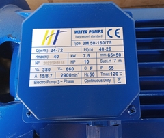 Máy bơm đầu Inox Hiệu HT 3M50-160/75