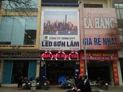 Thi công 12 m2 màn hình LED P6 full color outdoor tại trụ sở chính CN công ty Led Sơn Lâm - Hà Nội