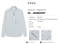 ÁO SƠ MI DÀI TAY AR250027DT