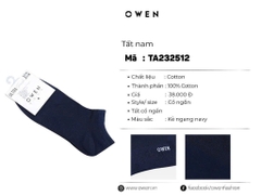 TẤT CỔ NGẮN XANH ĐEN TA232512