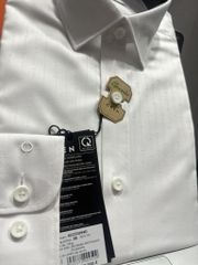 ÁO SƠ MI TRẮNG DÀI TAY HỌA TIẾT AS255094D