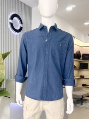 ÁO SƠ MI NỈ DÀI TAY AJ255055DT