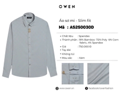 ÁO SƠ MI DÀI TAY AS250030D