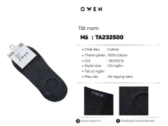 TẤT CỔ NGẮN XÁM ĐẬM TA232500