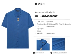 ÁO SƠ MI NGẮN TAY AB240600NT