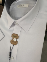 ÁO SƠ MI TRẮNG NGẮN TAY POLYESTER CÓ TÚI AB260518NTB