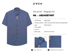 ÁO SƠ MI NGẮN TAY AR240674NT