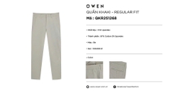 QUẦN KHAKI QKR251268