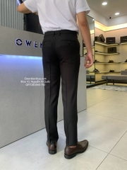 QUẦN TÂY QRT263048 đen kẻ chìm