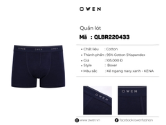 QUẦN LÓT BOXER XANH ĐẬM QLBR220433
