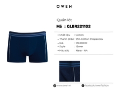 QUẦN LÓT BOXER XANH ĐEN QLBR221102