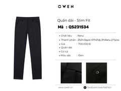 QUẦN KHAKI ĐEN RENU QS231534