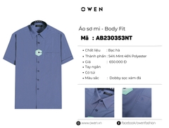 ÁO SƠ MI NGẮN TAY AB230353NT