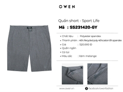 QUẦN SHORT SS231420-GY