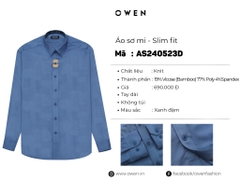 ÁO SƠ MI DÀI TAY AS240523D