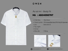 ÁO SƠ MI NGẮN TAY AB240567NT