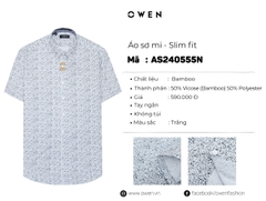 ÁO SƠ MI NGẮN TAY AS240555N