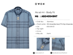 ÁO SƠ MI NGẮN TAY AB240549NT