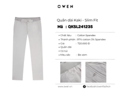 QUẦN KHAKI QKSL241235