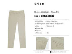 QUẦN KHAKI QKS241387
