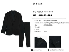 VEST BỘ ĐEN VES231688 - BK