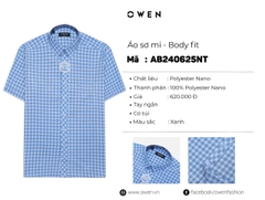 ÁO SƠ MI NGẮN TAY AB240625NT