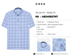 ÁO SƠ MI NGẮN TAY AB240627NT