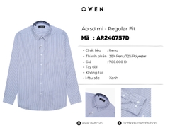 ÁO SƠ MI DÀI TAY AR240757D