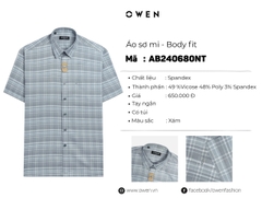 ÁO SƠ MI NGẮN TAY AB240680NT
