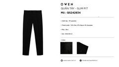 QUẦN TÂY QS242834 gân đẹp