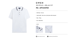 ÁO THUN POLO LEN CÓ CỔ APV243763
