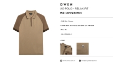 ÁO POLO THUN LEN CÓ CỔ APV243764