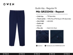 QUẦN TÂY XANH ĐEN POLY QR232456