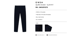 QUẦN KHAKI QKS251272