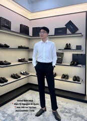 ÁO SƠ MI TRẮNG DÀI TAY HỌA TIẾT AS255094D