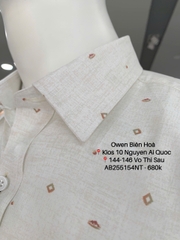 ÁO SƠ MI NGẮN TAY AB255154NT
