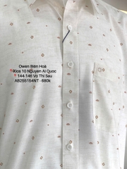 ÁO SƠ MI NGẮN TAY AB255154NT
