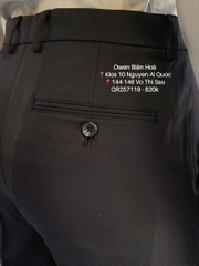 QUẦN TÂY ĐEN 100% POLY QR257119