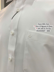 ÁO SƠ MI TRẮNG NANO CÓ TÚI DÀI TAY AR250506DT