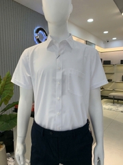 ÁO SƠ MI TRẮNG NGẮN TAY NANO CÓ TÚI AB240303NT