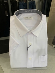 ÁO SƠ MI TRẮNG NGẮN TAY NANOCAFE CÓ TÚI AB255400NT