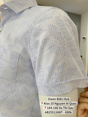 ÁO SƠ MI NGẮN TAY AB255124NT