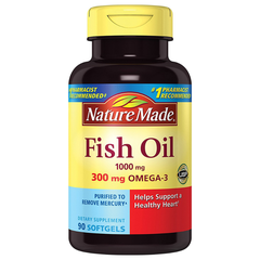 Nature Made Fish Oil 1000mg Omega 3 300mg Dầu Cá Bổ Mắt